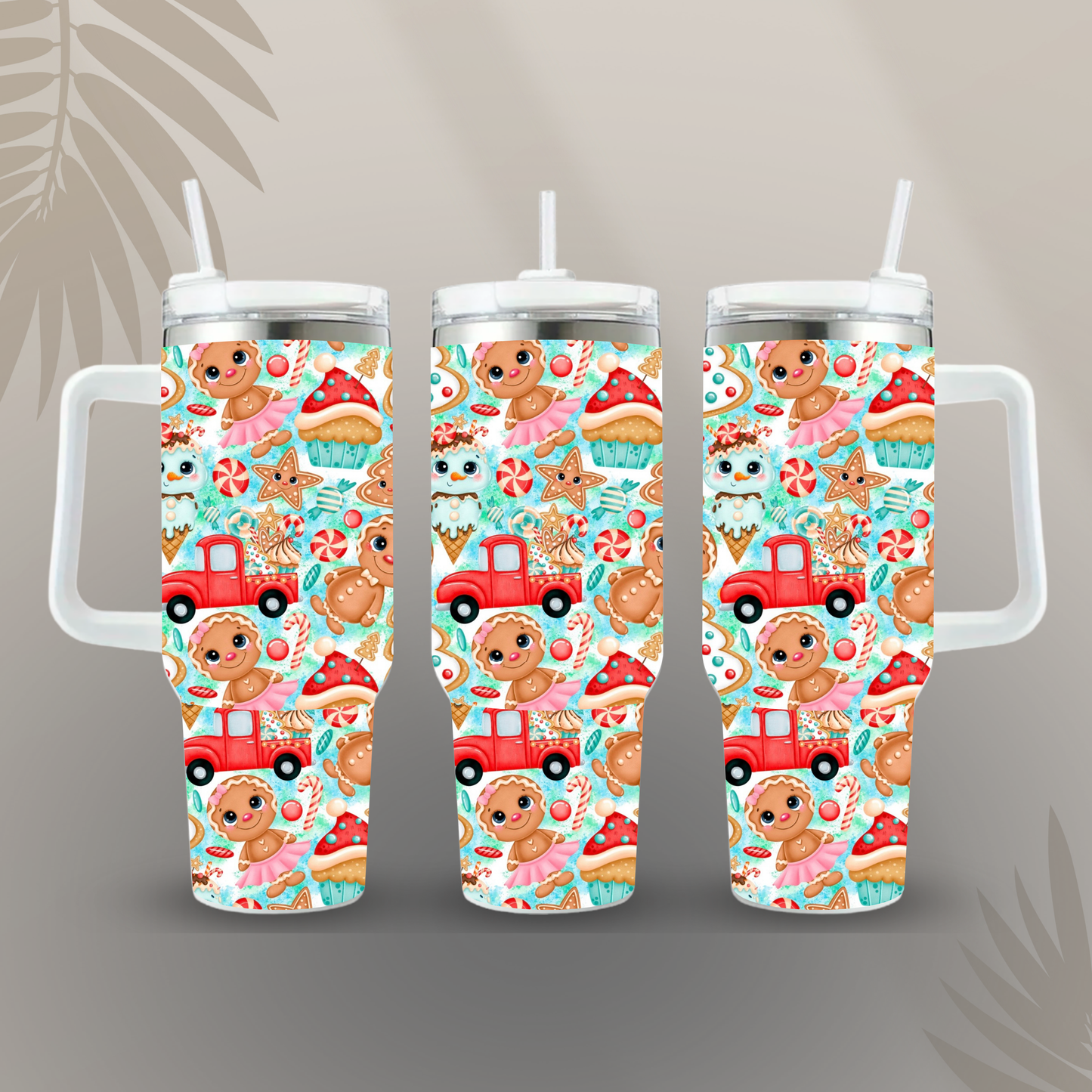 40oz Red Truck Tumbler