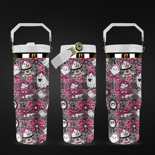 30oz Checkered Ghost Tumbler