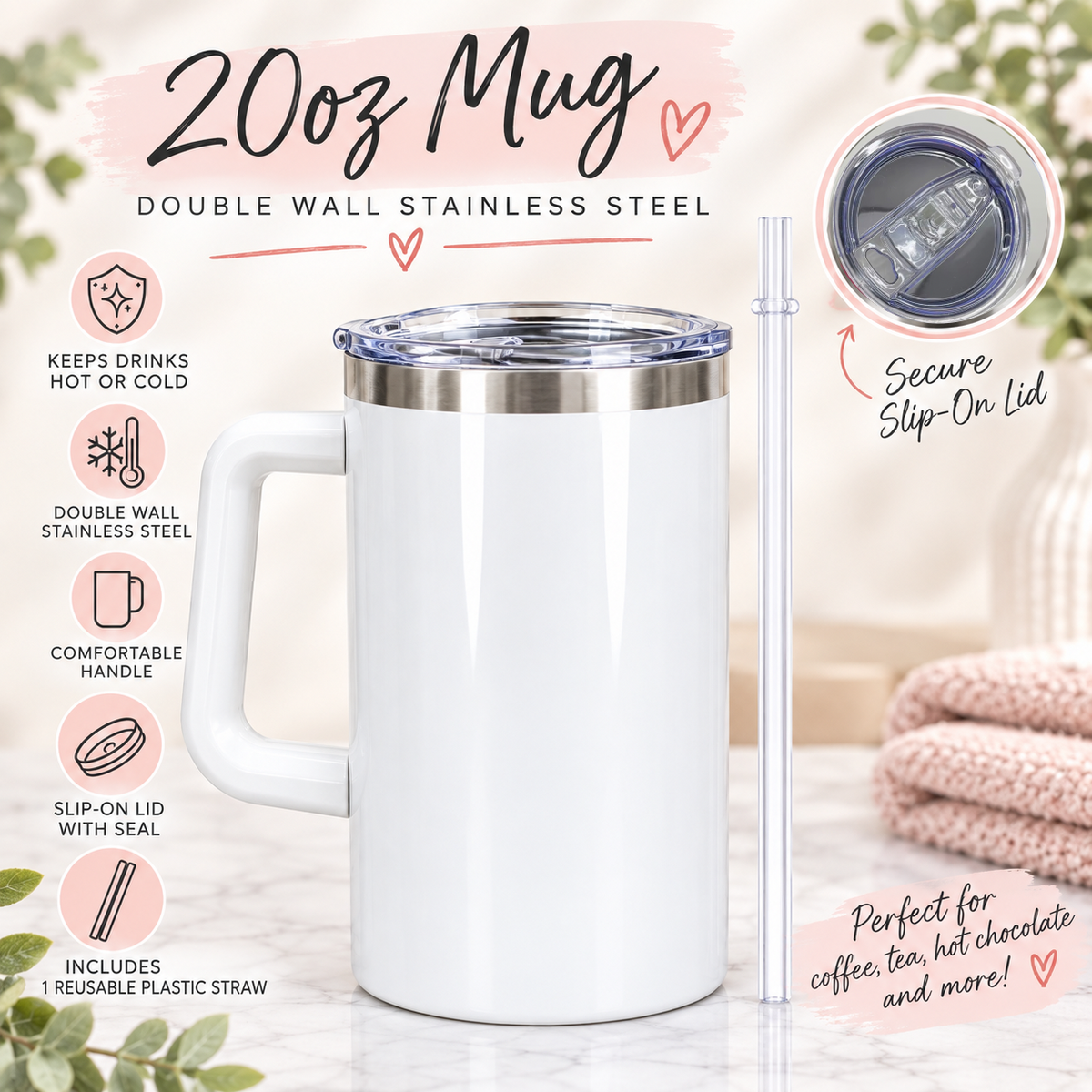 20oz Mug with Design of Choice